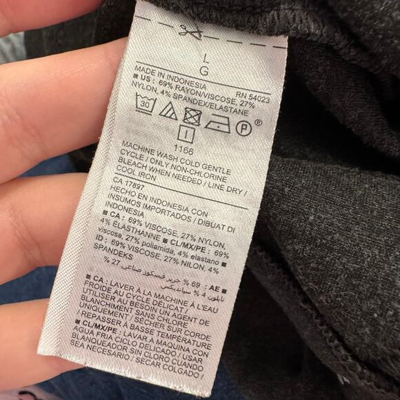 Old Navy Stevie Ponte Pants Heather Gray Size Large High Waisted Knit Pants - Picture 5 of 6